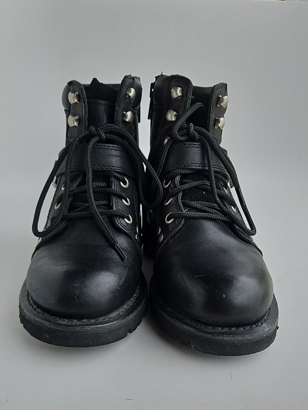 Ride TEC® Women's Black Leather Lace-Up Boots - Picture 2 of 12